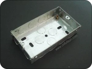 2 Gang Elétrica Metal Box
