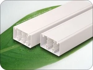 Calha de PVC leve anti-poeira para cabos elétricos
